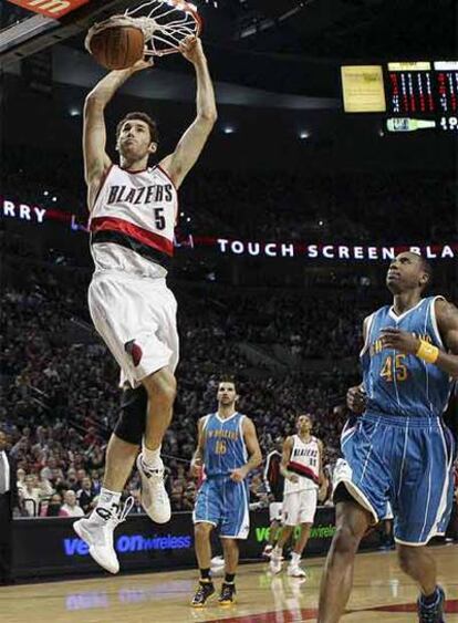 Rudy Fernández encesta en el partido ante los Hornets