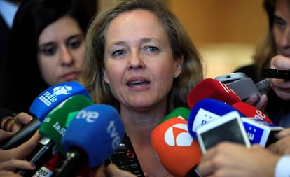 La ministra de Economía y Empresa, Nadia Calviño.