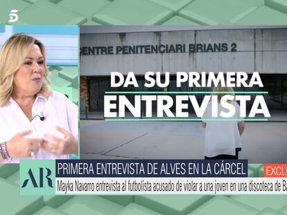 Mayka Navarro y Ana Rosa Quintana hablan sobre la entrevista de la primera a Dani Alves.