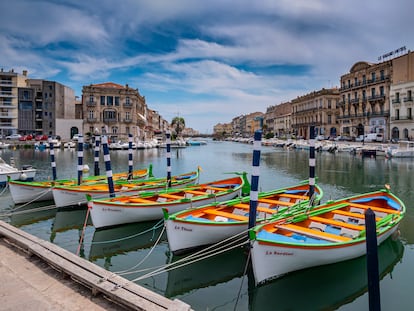 Vista de uno de los canales de la ciudad de Sète (Francia).