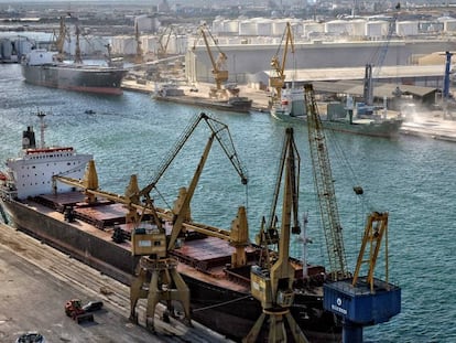 El port de Tarragona.