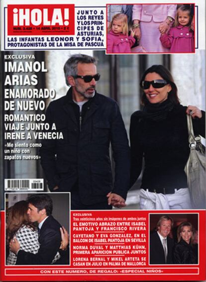 Portada de la revista <i>¡Hola!</i> del 14 de abril de 2010