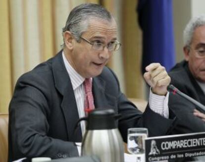 Fern&aacute;ndez de Mesa, durante su comparecencia el martes en el Congreso.