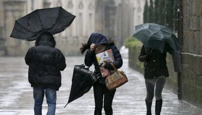 Efectos del temporal en Santiago 