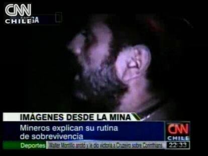 Primeras imágenes de los mineros en el refugio (I)