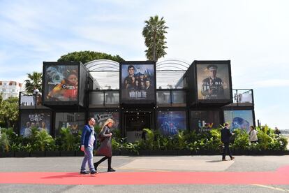 EL MIPTV, el mercado internacional de productos televisivos que cada año se celebra en Cannes, en 2019.