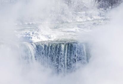 Las cataratas de Niágara, en Ontario, Canadá, el 31 de enero de 2019. 