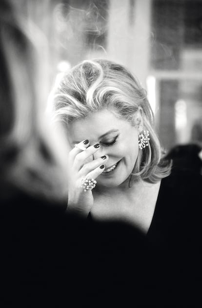 Catherine Deneuve, en el hotel Meurice de París (2014).