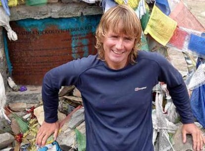 Iñaki Ochoa de Olza, antes de su ascenso al Annapurna.