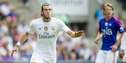 Bale, durante un partido de pretemporada frente al Valerenga.