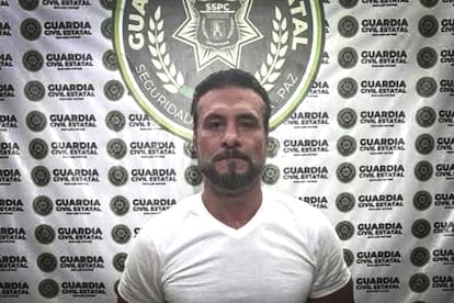 Alberto del Río durante su detención, el 6 de abril de 2026.