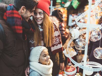 Familia planes Navidad