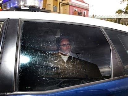 Luis Miguel Briz, a su llegada al juzgado.
