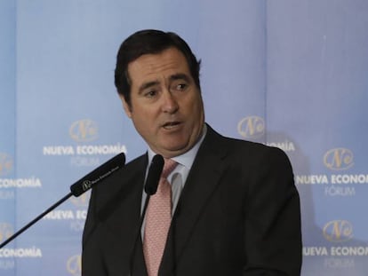 El presidente de la CEOE, Antonio Garamendi.