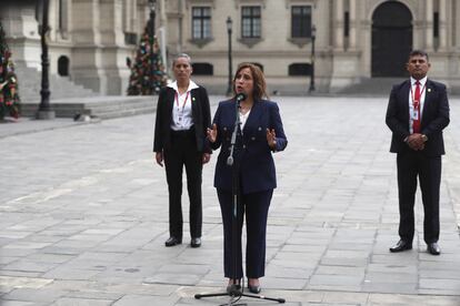 Crisis política: la nueva presidenta de Perú, Dina Boluarte en la conferencia de prensa donde hablo sobre la relación con México