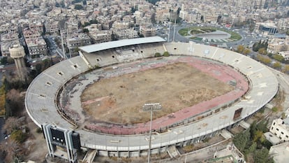 El estadio Abbasiyyin en Damasco.