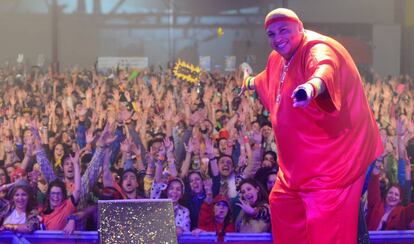 El cantante King África, en la pasada edición de Horteralia.