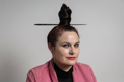 Eva Franch, arquitecta, al seu estudi de Barcelona