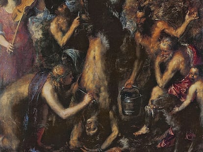 'Desollamiento de Marsias' (1570-1576), de Tiziano.