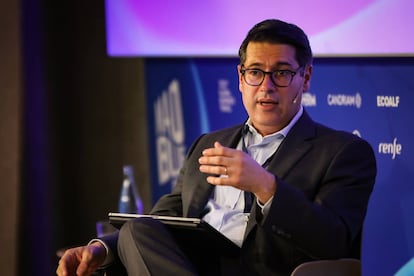 Ricardo Mourinho, vicepresidente del Banco Europeo de Inversión (BEI), en un evento en Madrid en abril.