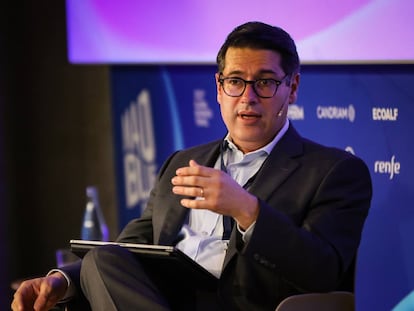 Ricardo Mourinho, vicepresidente del Banco Europeo de Inversión (BEI), en un evento en Madrid en abril.