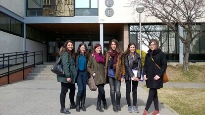 Formación de los grupos en la Universidad de Barcelona.