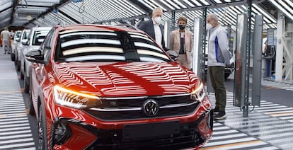 Imagen de un VW Taigo que se produce en la planta de Volkswagen Navarra para toda Europa.