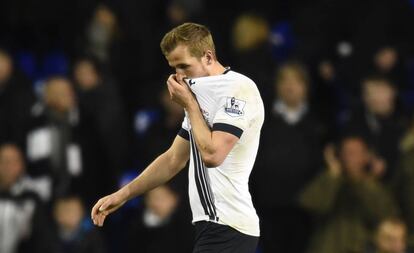 Kane, desolado tras acabar el partido.