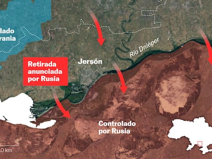 Los mapas de la guerra en Ucrania: la ofensiva rusa hasta el 10 de noviembre