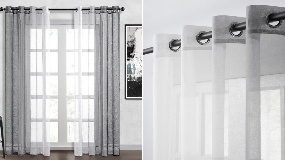 Cortinas semitransparentes para el hogar.