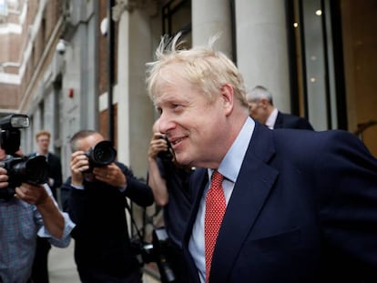 Boris Johnson, nesta sexta-feira, em Londres.