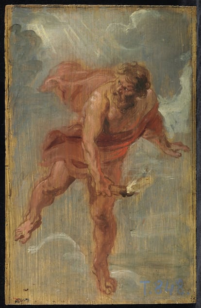 'Prometeo', de Rubens (1636-1637. Óleo sobre tabla), en la colección del Prado.