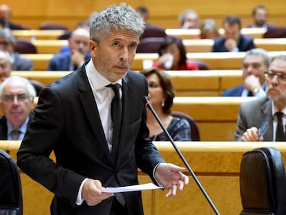 Grande-Marlaska, en una intervención en el Senado.