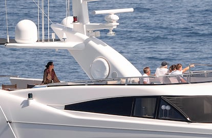 Michael Douglas, Catherine Zeta Jones y sus hijos en Mallorca el pasado agosto. 