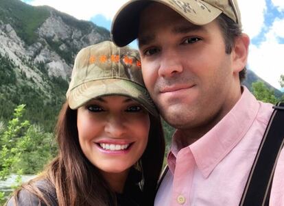 Donald Trump Jr y Kimberly Guilfoyle.