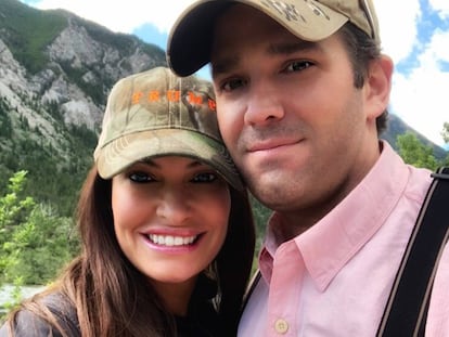 Donald Trump Jr y Kimberly Guilfoyle.