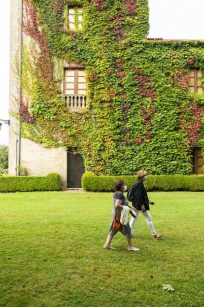 Exterior del pazo de Meirás, mandado construir por Emilia Pardo Bazán.