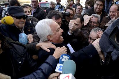 Jos&eacute; Luis Baltar llegando al juzgado 