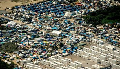 Vista aérea de la "jungla" de Calais, del pasado 16 de agosto.
