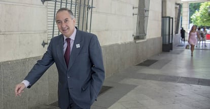 El magistrado Juan Gutiérrez Casillas, esta semana en los juzgados sevillanos.