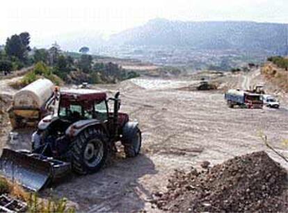 Terrenos donde se construye la planta de transferencia de residuos sólidos.
