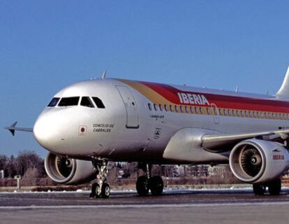 Foto de archivo de un avión de Iberia.