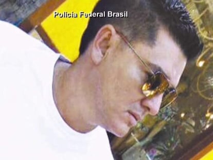 O traficante de drogas José González Valencia pouco antes de ser preso no Brasil.