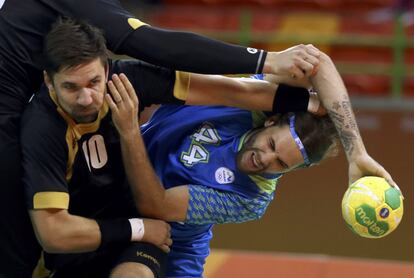 Balonmano masculino. Se enfrentaron Alemania y Eslovenia.