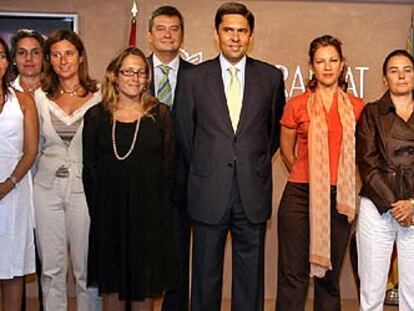 Los altos cargos de Presidencia: Cristina Albamonte, Ana Brusola, Henar Molineros, Nuria Romeral, Rafael Ripoll, el vicepresidente primero Vicente Rambla, Paula Sánchez de León, Isabel Villalonga, Cristina Morató, Dora Ivars, Ángel Mompó y Juan José Pérez Maciàn.