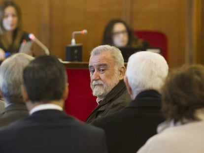 Torrijos, durante el juicio por la venta de los suelos de Mercasevilla.