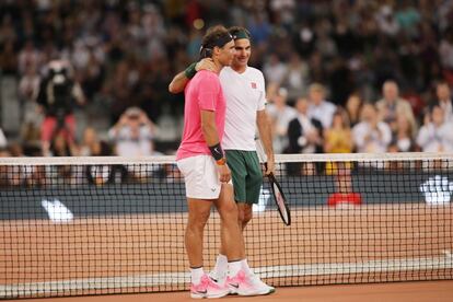 Roger Federer y Rafael Nadal.
