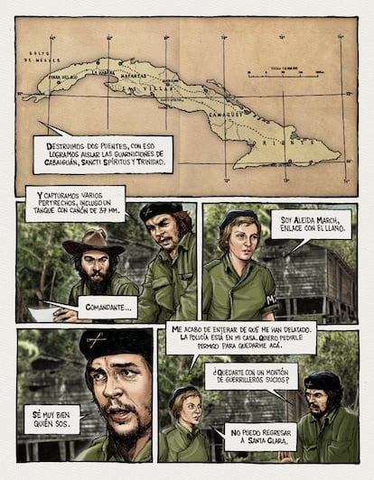 Viñeta de 'Che, una vida revolucionaria'.