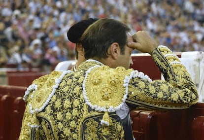 Enrique Ponce, en la plaza de Zaragoza, en octubre de 2019.