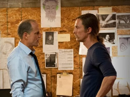 Woody Harrelson y Matthew McConaughey, en una imagen de la primera temporada de 'True Detective'.